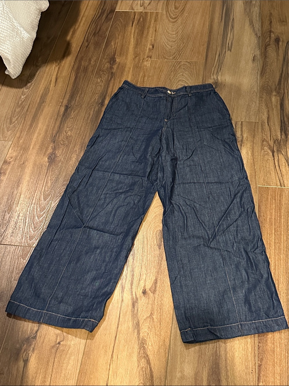 Zara dark wide-leg trouser jeans